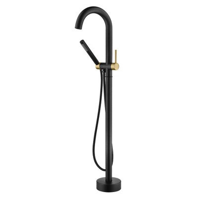 Dvispalvis grindinis maisytuvas laisvai stovinciai voniai su dusu