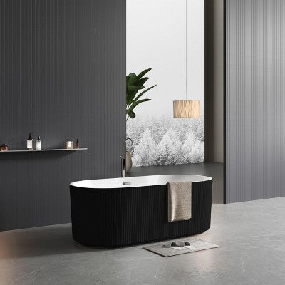 Gili akriline laisvai stovinti vonia su neslystanciu pagrindu