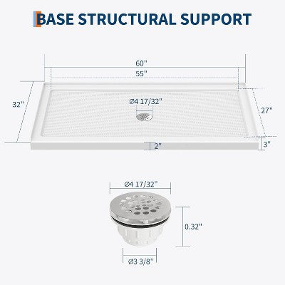 Akriline duso padekla su centriniu nuoteku mazgu