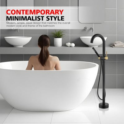 Dvispalvis grindinis maisytuvas laisvai stovinciai voniai su dusu